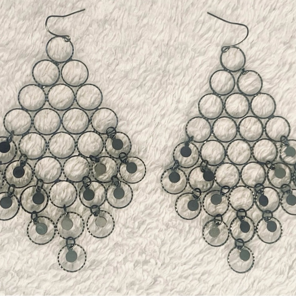 Chandelier Circle Drop Earrings